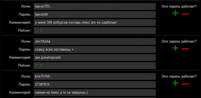 Бесплатные аккаунты