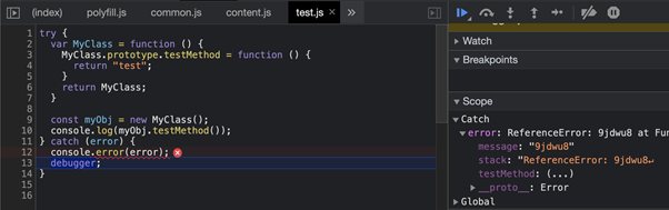 Фильтр: localhost#$#abort-on-property-read Object.prototype.testMethod