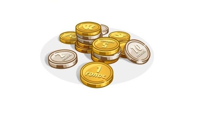 Голоса Вконтакте в виде монет