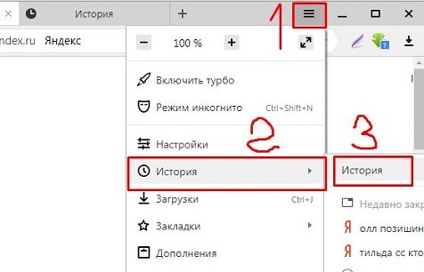 как очистить историю Яндекс