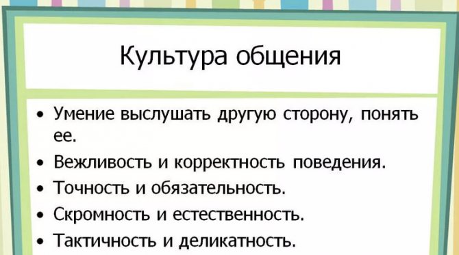 Культура общения, беседы
