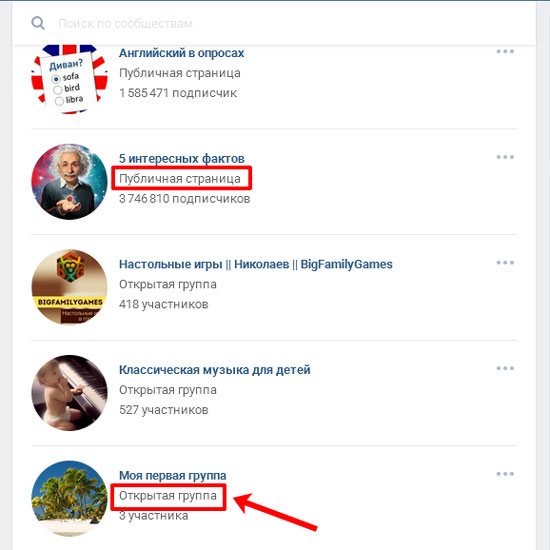 Открытаягруппа