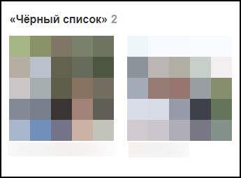 Пользователи в Черном списке
