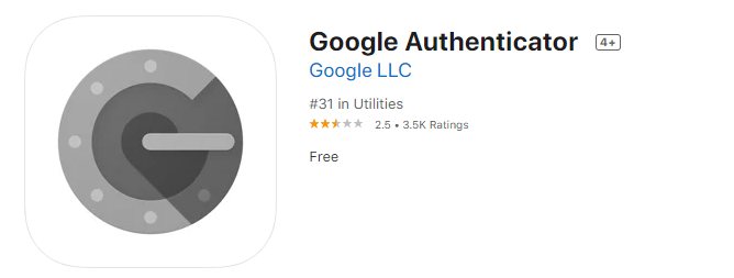 Приложение Google Authenticator