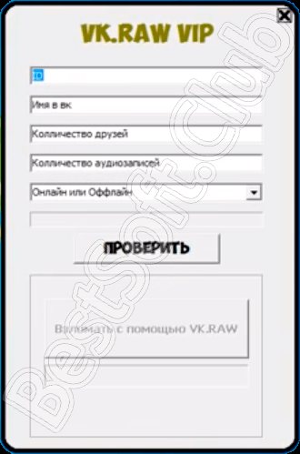 Программный интерфейс VK RAW
