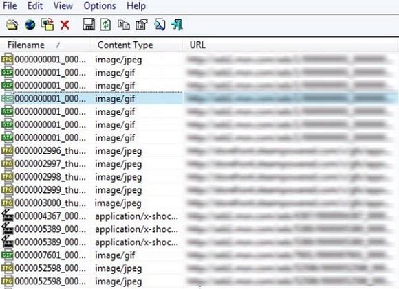 Просмотр кэша в приложении MozillaCookiesView