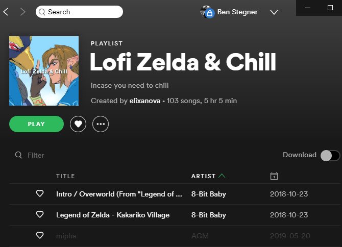 Spotify Сортировать плейлист