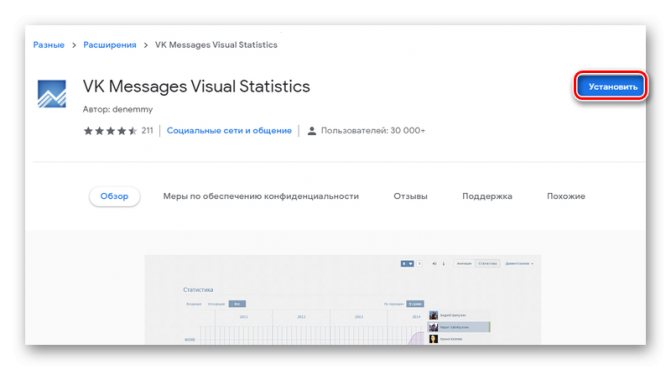 Установка плагина VK Messages Visual Statistics для анализа бесед в ВК