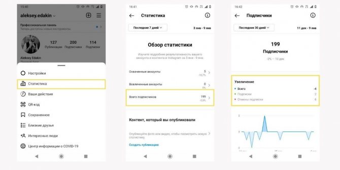 В статистике можно посмотреть, сколько человек подписалось и отписалось от вашей страницы за определенное время