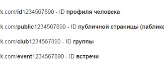 Виды id