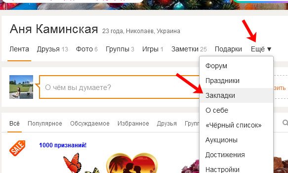 Закладки